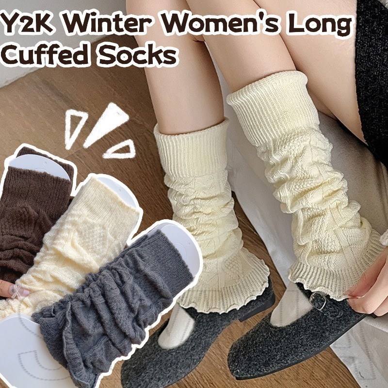 1Pair Knitted Leg Warmers - Lolita, Y2K, Japanese Style - Breathable, High Elastic, Comfortable - Au