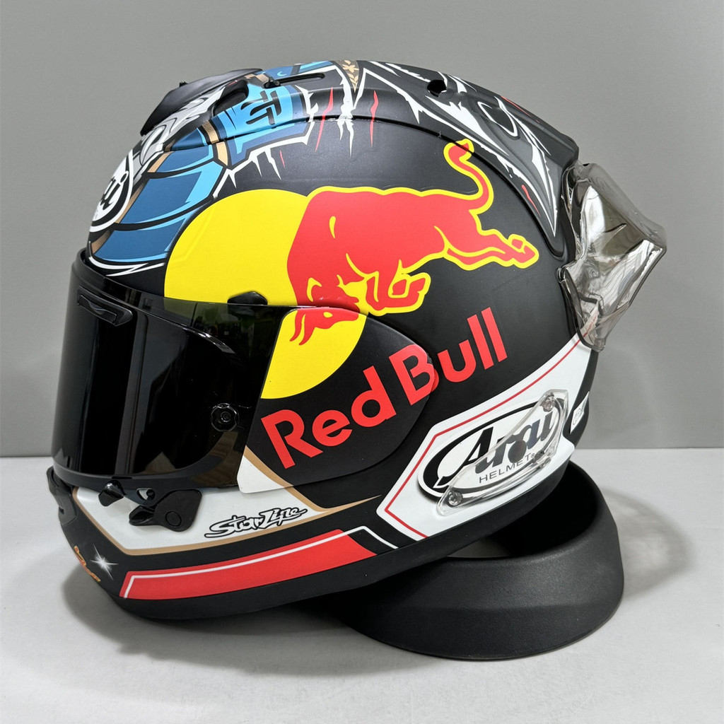 Arai RX7X Red Bull Guard หมวกกันน็อคแบบเต็มหน้า Arai Red Bull หมวกกันน็อคแบบเต็มหน้า Arai ขี่หมวก Fu