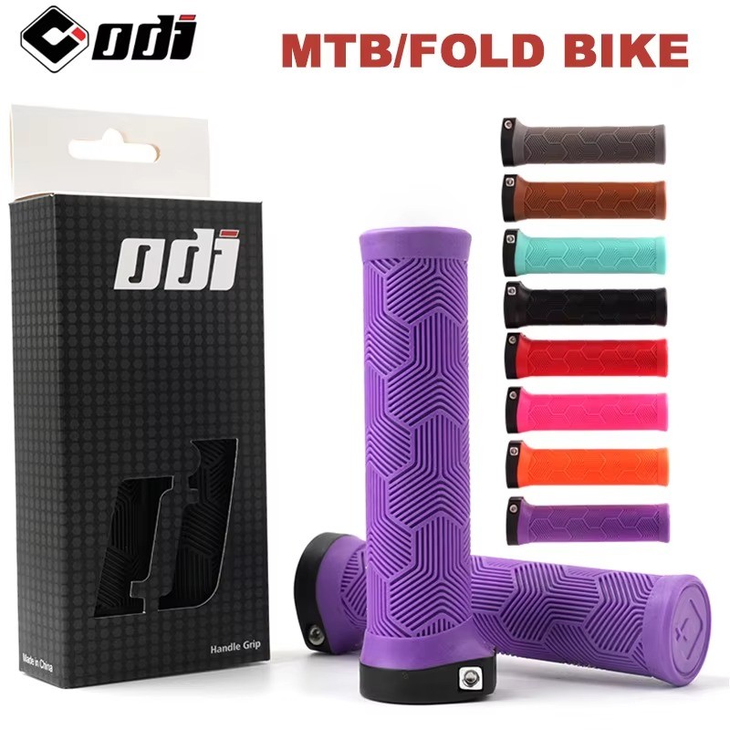 Odi มือจับจักรยาน MTB Cuffs ยาง 22.2 มม. ฝาครอบล็อค Ultralight สําหรับเสือภูเขา