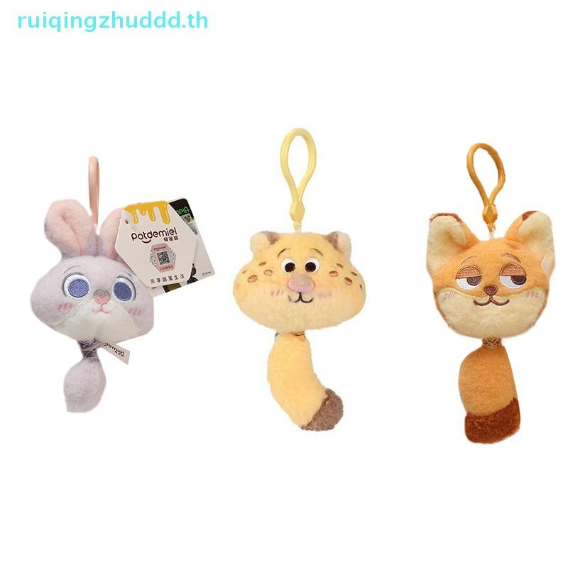 [MZ] Kawaii Disney Zootopia Nick Wilde Judy Hopps จี้พวงกุญแจตุ๊กตาการ์ตูนใหม่ตุ๊กตาตุ๊กตากระเป๋าเป้สะพายหลังจี้คู่ของขวัญ [TH]