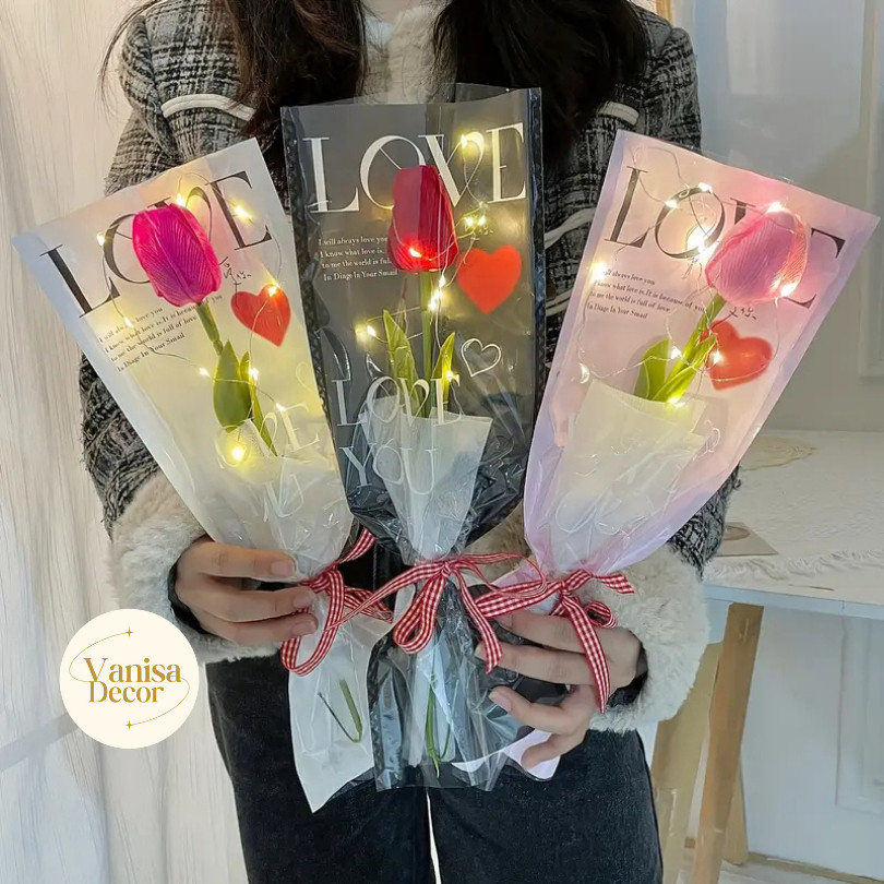 (แพ็ค 20แผ่น) ซองใส่ดอกไม้ ถุงห่อดอกไม้ กระดาษคราฟท์สกรีนลาย LOVE ซองพลาสติกห่อดอกไม้ พร้อมส่งจากไทย ราคา ถูกที่สุด ดีลบีเคเค แกลเลอรีภาพที่ 4