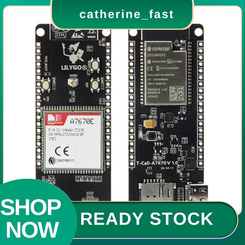 In Stock T-Call A7670 4G 2G ESP32 บอร์ดพัฒนา A7670E LTE GSM เครือข่าย ESP32-WROVER-E WiFi บลูทูธไร้ส