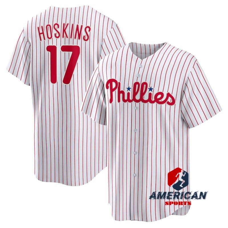 เสื้อทีม Philadelphia Phillies สีขาว สำหรับผู้ชาย