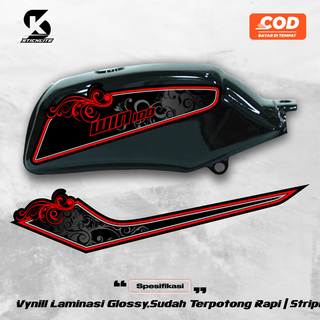Win 100 23 สติ๊กเกอร์ลอก Win 100 Body Trim