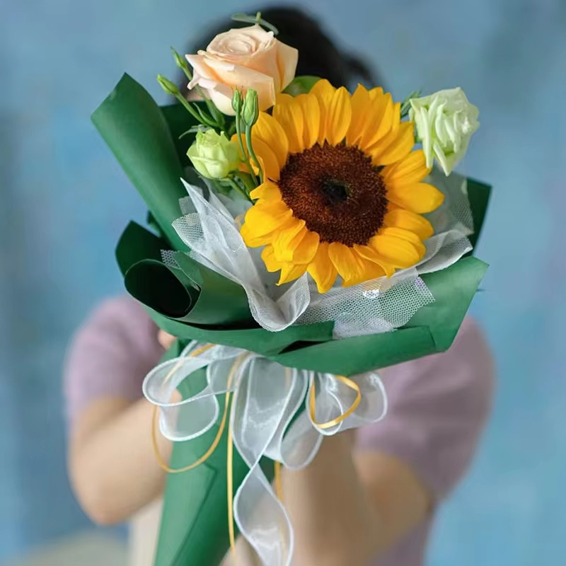 COZII ริบบิ้นผ้าโปร่ง ริบบิ้นคลื่น หน้ากว้าง4cm ยาว10m ริบบิ้นผ้าแก้ว ริบบิ้นห่อเค้กDIY - 2