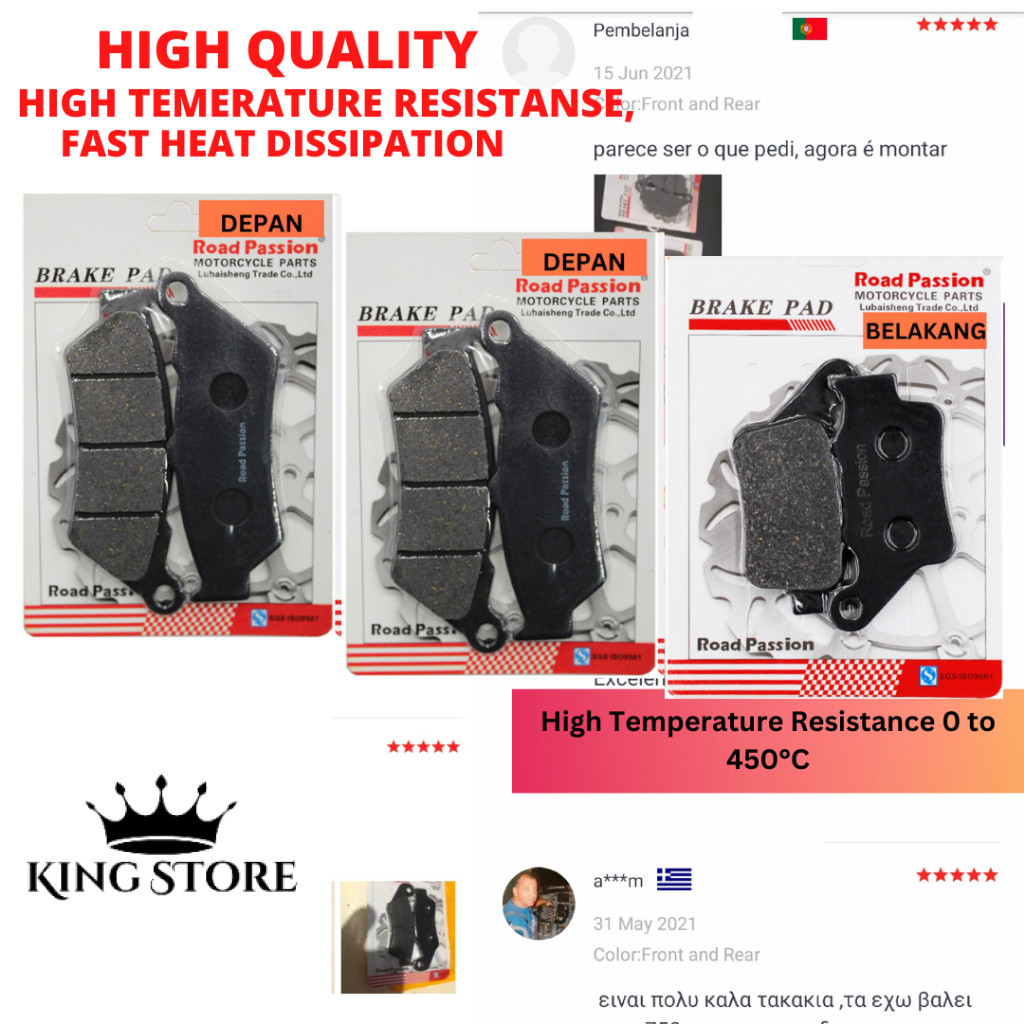 ผ้าเบรค BMW F750GS F850GS F 750 850 GS 18-19 F850GS Adventure 18-21