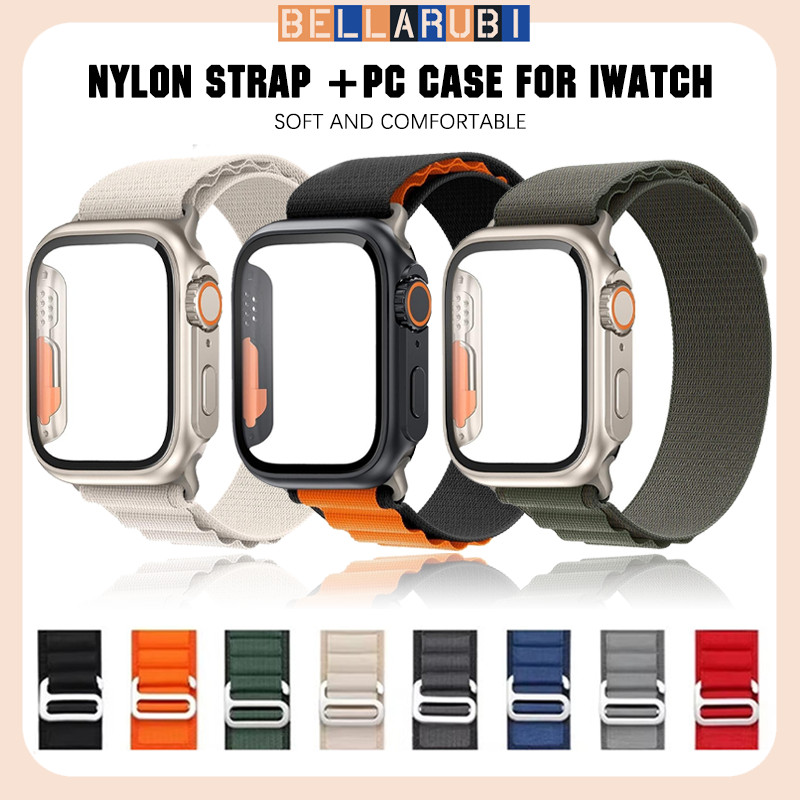 เปลี่ยนเป็นสายไนล่อน Ultra Case for for Apple Watch IWatch Series 11 10 9 8 7 6 5 46 มม 45 มม 42 41 มม 40 มม 44มม 38 มม