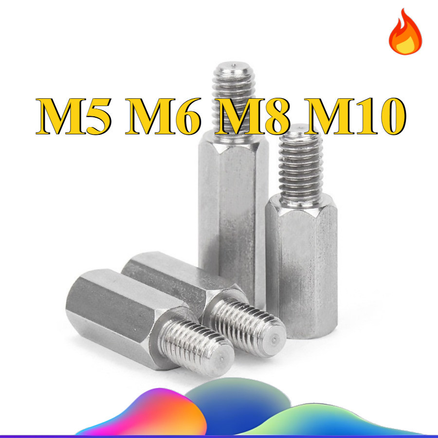 304 สแตนเลสหัวเดียวคอลัมน์หกเหลี่ยม,คอลัมน์แยกเมนบอร์ด M5/M6/M8/M10 (-WDY-XDM)
