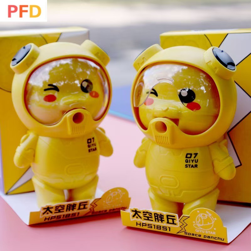 Pokemon เครื่องเหลาดินสอ Pikachu เครื่องเหลาดินสอมือหมุนสําหรับเด็ก เครื่องเหลาดินสอ