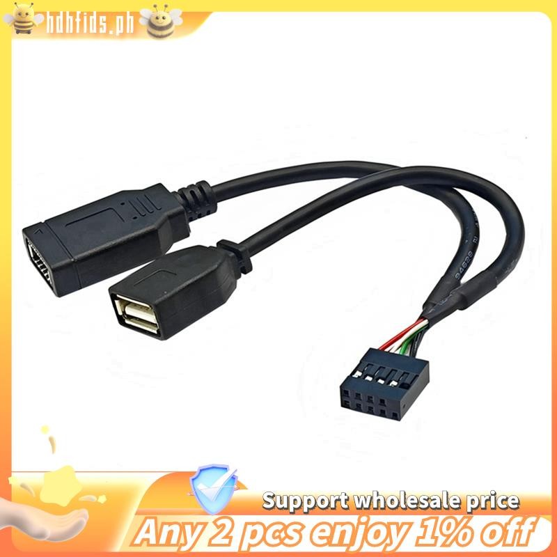 [ใน ]-USB 9PIN to USB + TYPE-E อะแดปเตอร์สาย USB 9PIN to TYPE-E สาย USB แผงด้านหน้าอะแดปเตอร์สาย USB
