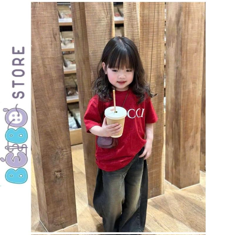 GCI เสื้อยืดผ้าคอตตอนสําหรับเด็กเสื้อยืดผ้าคอตตอนสําหรับทั้งชายและหญิงสามารถสวมใส่ได้เหมาะกับเด็กไปโ