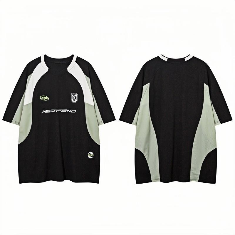 CLIFF แขนสั้น แขนสั้นพิมพ์ลาย ยอดนิยมสไตล์อเมริกัน กีฬาระบายอากาศ แฟชั่น ชุดคู่รัก - รูปที่ 5