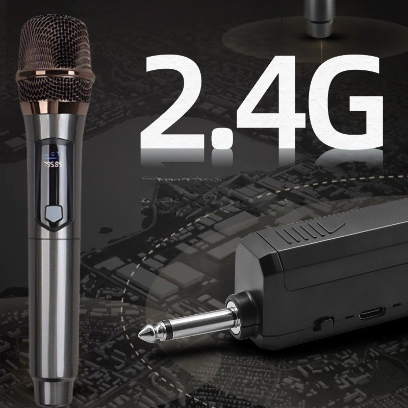 ไมโครโฟนไร้สาย ไมค์ร้องเพลง ไมค์ ไมค์ไร้สาย ไมโครโฟน คาราโอเกะ microphone ไร้สาย ไมค์โครโฟน ไมค์ลอย UHF