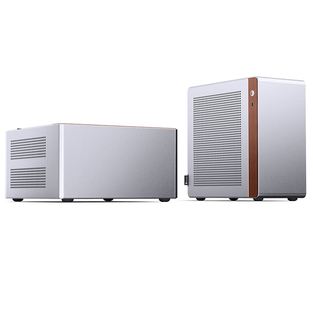 JONSBO NV10 SILVER MINI ITX Case Supports 1U FLEX Power Supply Aluminum Alloy Office Computer Case