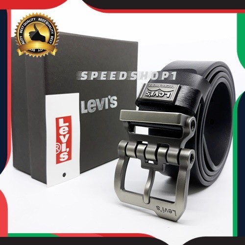 LEVIS หัวเข็มขัดผู้ชาย รุ่น STAB สายรัดหนังแท้ - 115ซม.