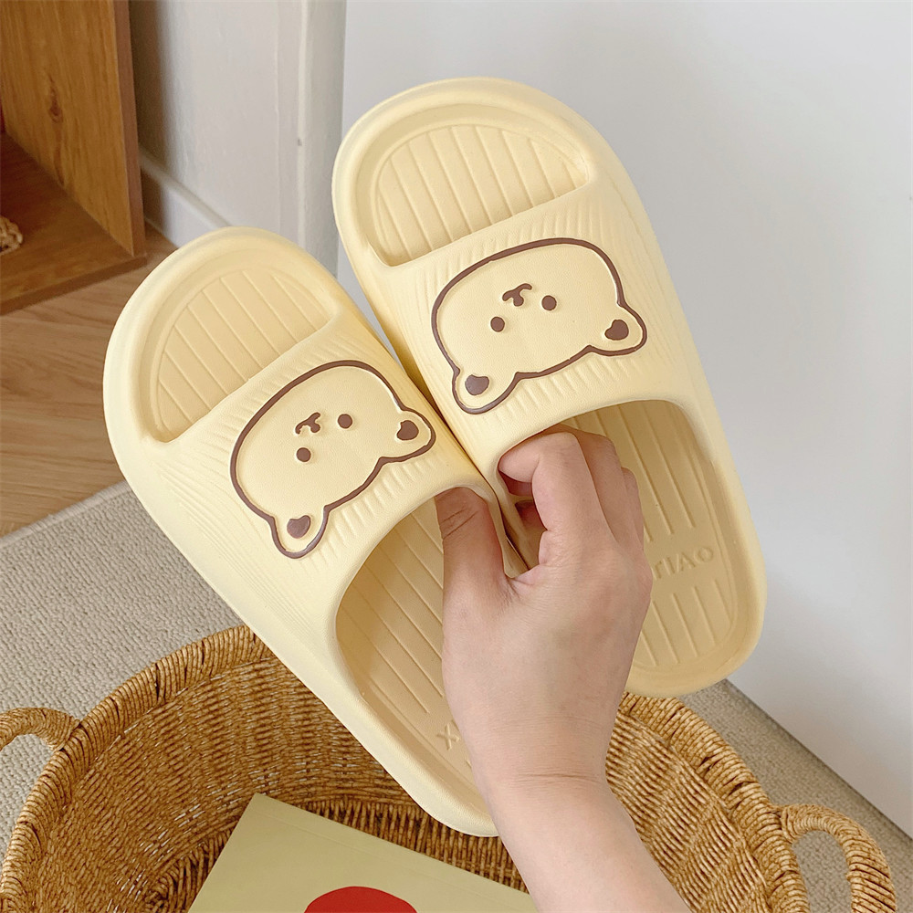 Xixtiao หมีน่ารักรองเท้าแตะในร่มสไตล์ใหม่ฤดูร้อน eva Soft Sole รองเท้าแตะรองเท้าแตะผู้หญิง