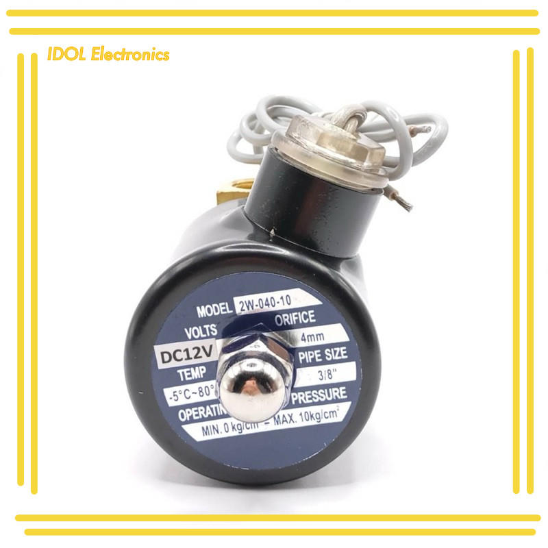 ราคาถูก! 2W-040-10 12VDC 4mm min 0 kg/cm - max10 kg/cm โซลินอย 24v 220v