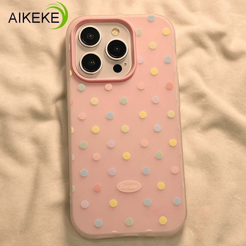 2 in 1 Candy สีเต็มหน้าจอจุดเคสโทรศัพท์สําหรับ iQOO Z9X Z9 Turbo Z7i Z6 Lite Z5 Z5X Z3 U5 U5E U3 U3 