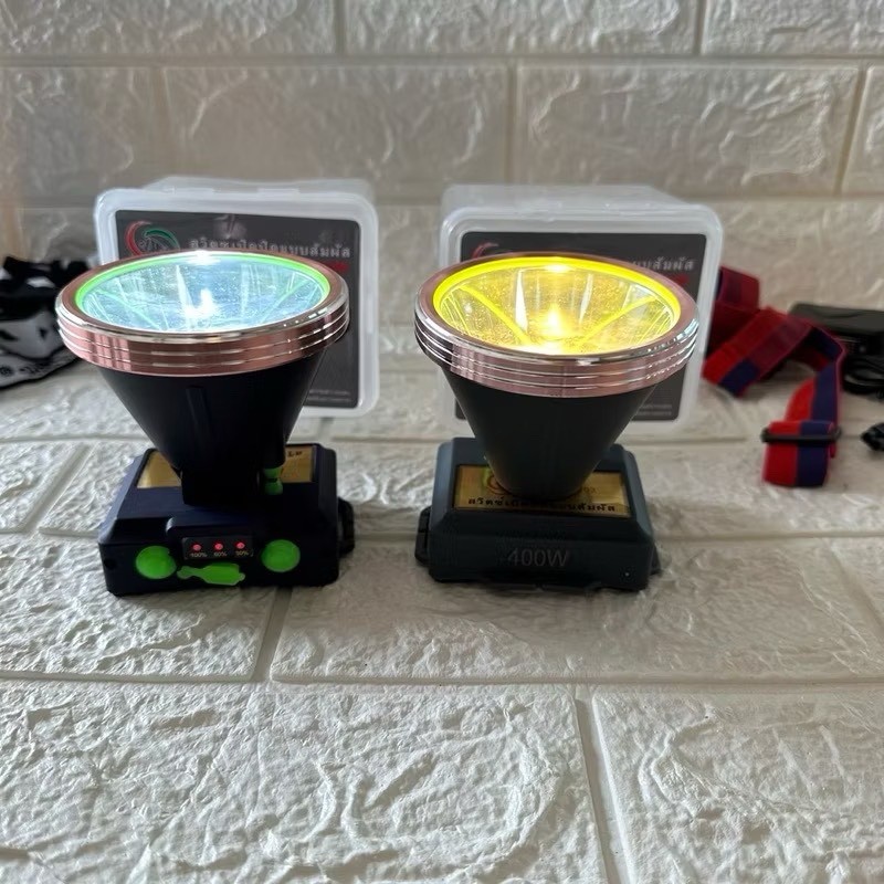 VJP-203 ไฟฉายคาดหัว ความสว่างสูง 400W แบตเตอรี่เยอะ  ใช้งานได้ยาวนาน ปรับไฟได้ 3 โหมด