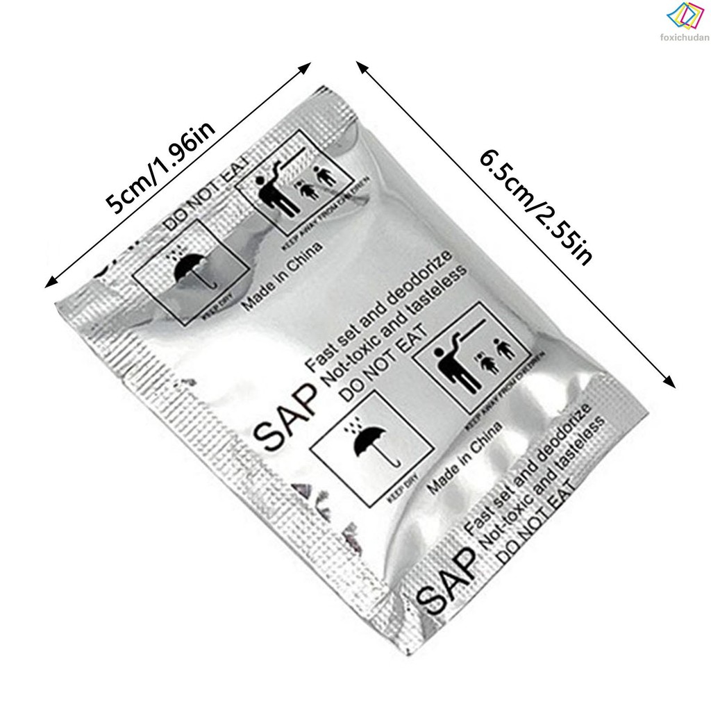 50 ชิ้น Poo ดูดซับเจลผงใช้งานง่าย Deodorizing Powder สําหรับผู้ใหญ่ Porta ไม่เต็มเต็งสารเคมีถังห้องน้ํา - รูปที่ 2