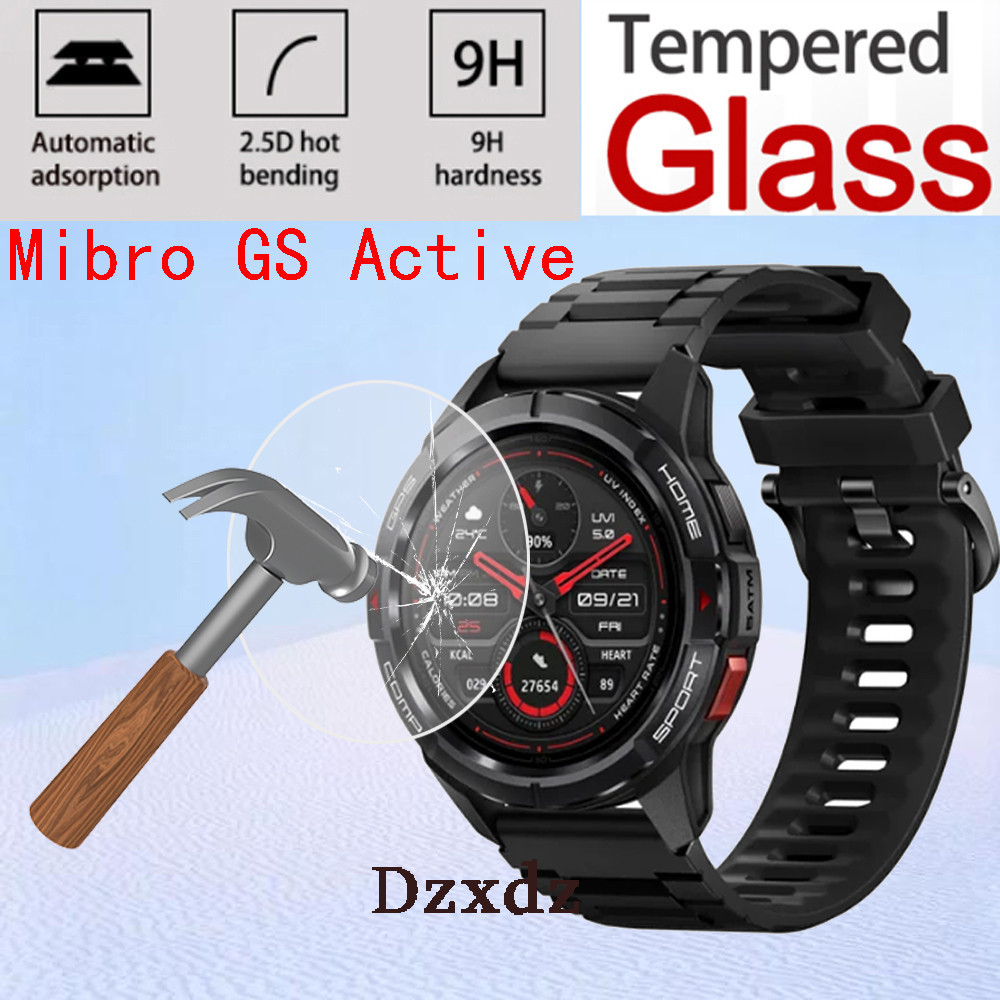 ฟิล์ม Mibro Watch GS Active ฟิล์ม Glass tempered film ฟิล์มกันรอยหน้าจอทรงโค้ง for ฟิล์ม Mibro GS Active Watch ฟิล์ม อุปกรณ์เสริมสมาร์ทวอทช์