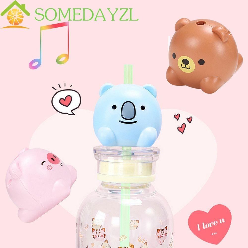 Somedayzl หลอดดูดน้ํา ลายการ์ตูน มีเสียงดนตรี 9 เสียง ของเล่นเสริมการเรียนรู้ สําหรับเด็กผู้ชาย ผู้หญิง