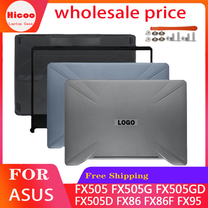 โลหะใหม่สําหรับ ASUS TUF Gaming FX505 FX505G FX505GD FX505D FX86 FX86F FX95 แล็ปท็อปปกหลัง LCD ด้านหน้า Bezel ด้านล่างฝาครอบด้านบน