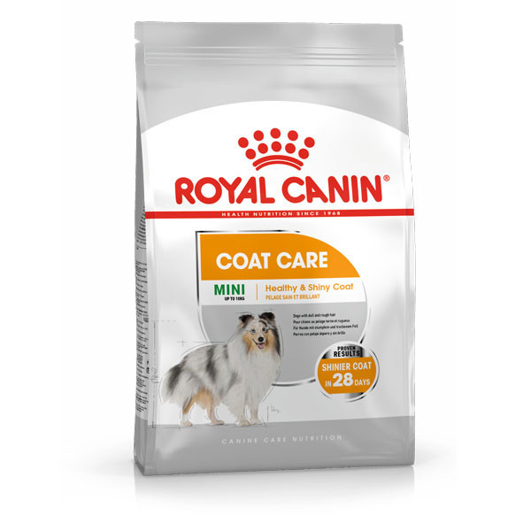 Royalcanin Mini Coat care 8 Kg อาหารสุนัขโตพันธุ์เล็กบำรุงขน