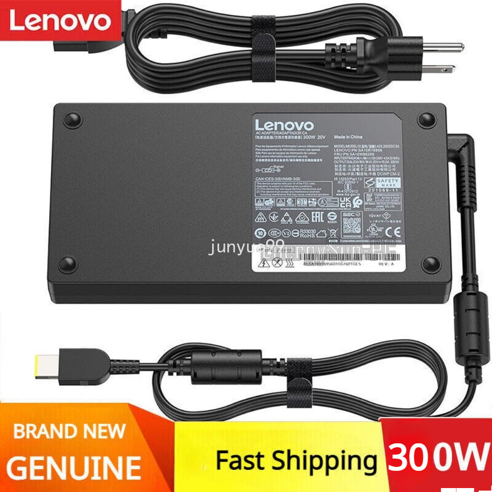 อะแดปเตอร์ชาร์จแล็ปท็อป Lenovo 20V 15A 300W Legion Pro 7i 517 นิ้ว 716 นิ้ว 5Pro 515 นิ้ว