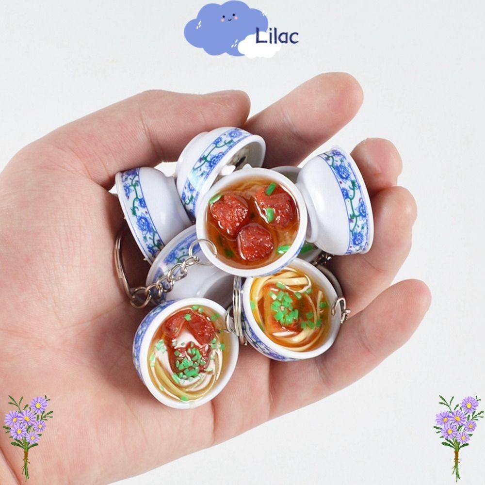 Lilacs ชามอาหารจําลอง PVC รูปพอร์ซเลน 10 แบบ สีฟ้า สีขาว อุปกรณ์ประกอบฉากอาหาร สําหรับบ้าน ห้องครัว