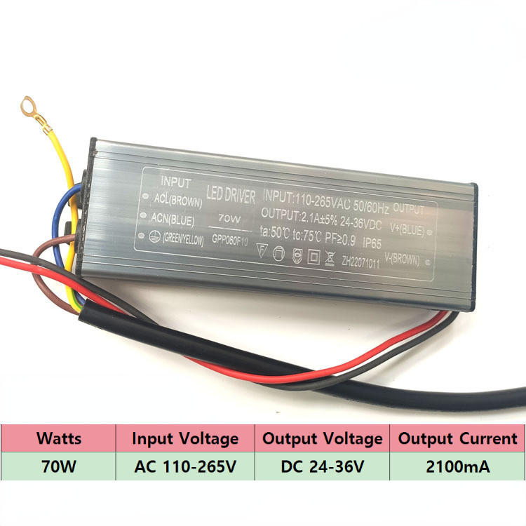OEING แหล่งจ่ายไฟไดร์เวอร์ไฟ LED, บัลลาสต์ฟลัดไลท์กลางแจ้ง, 20W, 30W, 50W, 60W, 70W, แยกแรงดันไฟฟ้าคงที่ไฟป้องกันไฟกระทิง, ราคา ถูกที่สุด ดีลบีเคเค แกลเลอรีภาพที่ 6