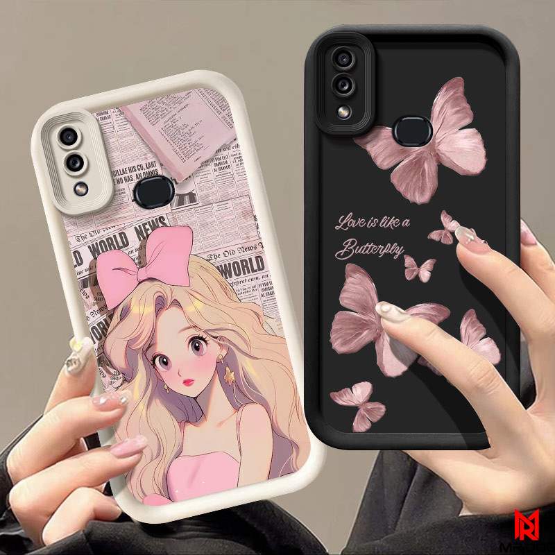 เคส SAMSUNG A10 A10S กรณีโทรศัพท์มือถือซิลิโคนนุ่มแฟชั่น LSTY
