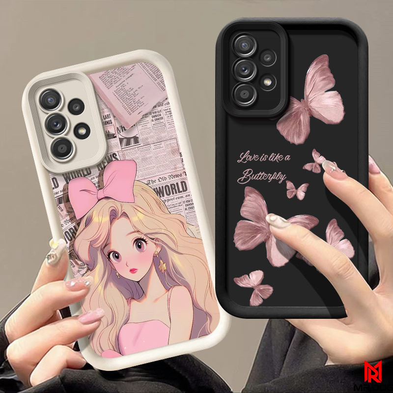 เคส SAMSUNG A53 A52 A52S A51 กรณีโทรศัพท์มือถือซิลิโคนนุ่มแฟชั่น LSTY