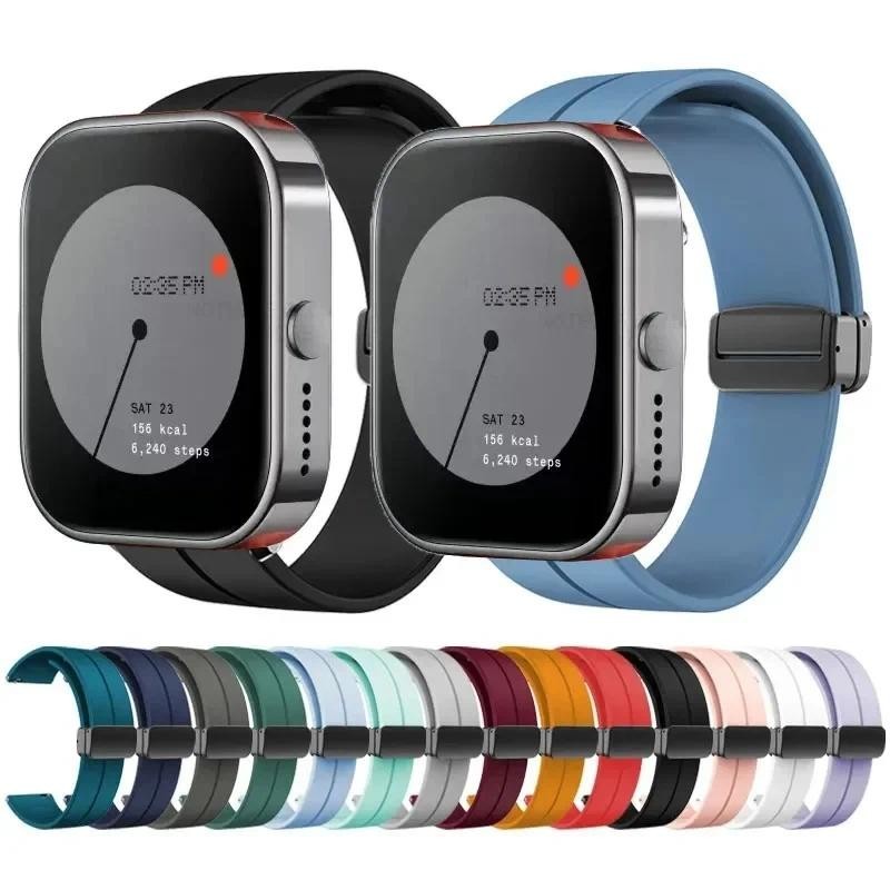 สําหรับ CMF Watch Pro สายรัดข้อมือซิลิโคน สําหรับ CMF โดย Nothing Watch Pro Smart Watch Band หัวเข็มขัดแม่เหล็ก อุปกรณ์เสริม