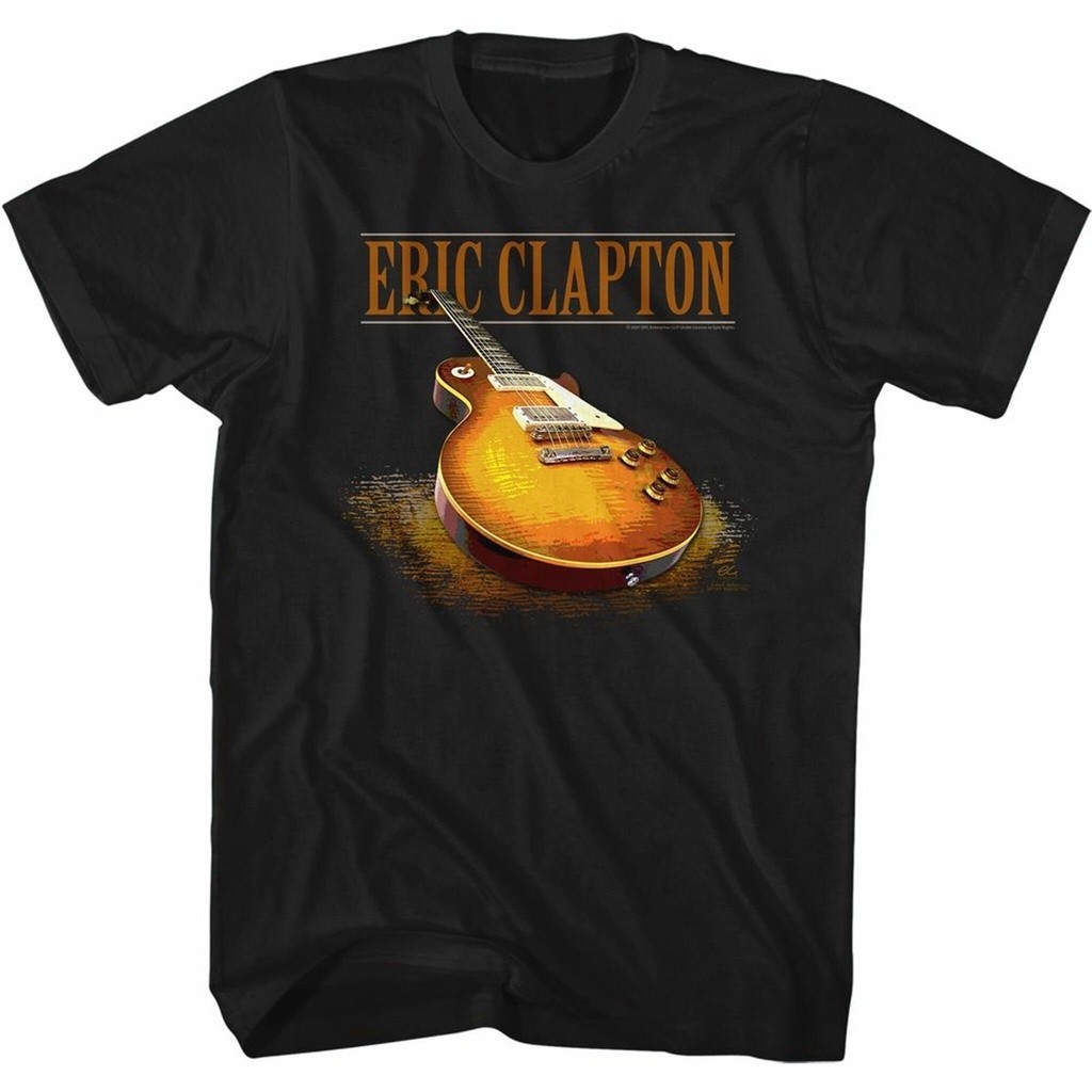 เสื้อยืด Eric Clapton Guitar Black Men อเนกประสงค์ 658914