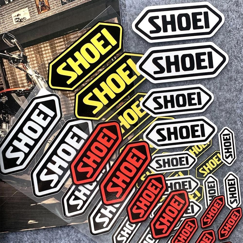 Shoei หมวกกันน็อคกระจกกระจก 3M สติกเกอร์สะท้อนแสง MOTO GP สติกเกอร์รถ Decals Racing รถจักรยานยนต์ 8 ซม.* 20 ซม./เซ็ตการปรับเปลี่ยน Decal
