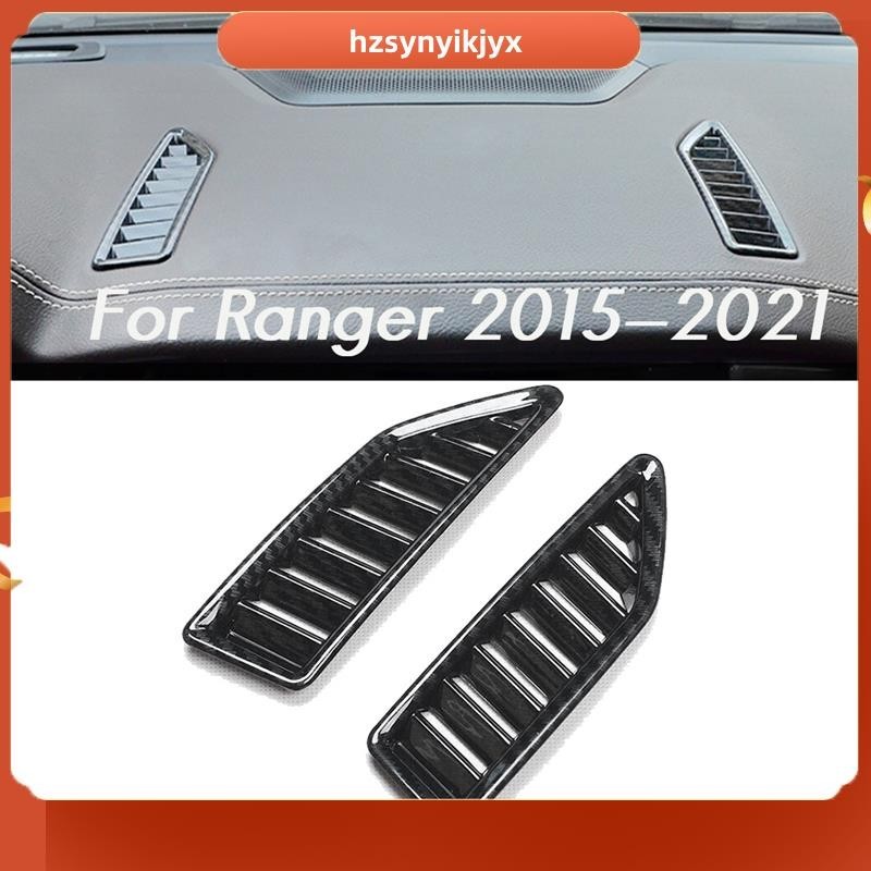 【hzsynyikjyx】กรอบช่องแอร์ คาร์บอนไฟเบอร์ อุปกรณ์เสริม สําหรับ Ford Ranger Everest 2015-2021