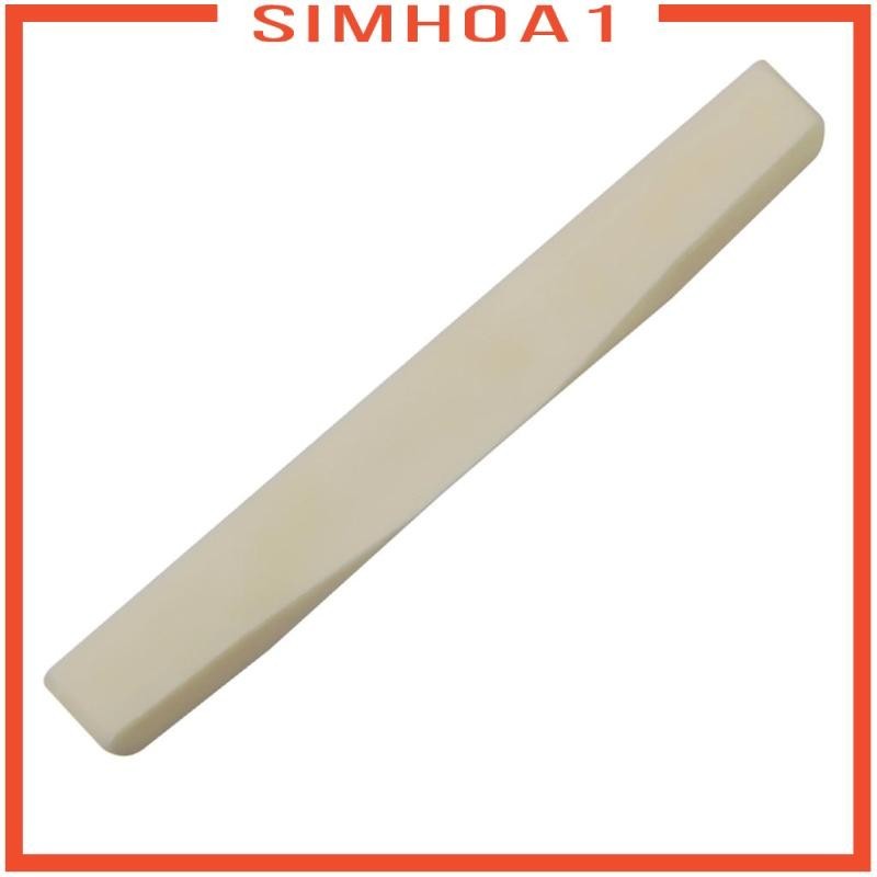 [Simhoa1 ] Acoustic Guitar Premium Incensated Cattle Bridge Saddle สีขาว 75mm ใหม ่