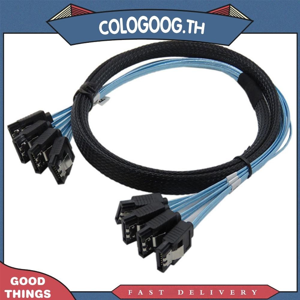 สายเคเบิลข้อมูล SATA III 6Gbps SAS สําหรับเซิร์ฟเวอร์ SATA 7 Pin เป็น SATA 7 Pin 