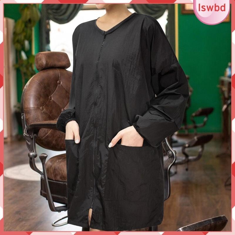 [lswbd] Groomer กรูมมิ่งสัตว์เลี้ยง Smock สัตว์เลี้ยง Antistatic ตัดผมแจ็คเก็ตยาว Hairdressing กันน้ํา Smock Stylist