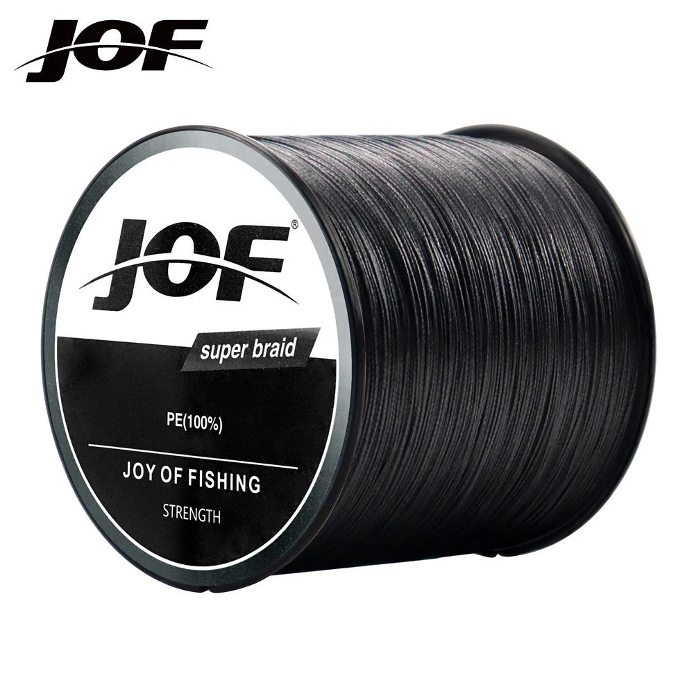 สายตกปลาถัก JOF 4 Strands สายตกปลา 300M Braided PE ตกปลา Strong สาย Multifilament ทนทานเครื ่ องมือ Braided สําหรับ Reel