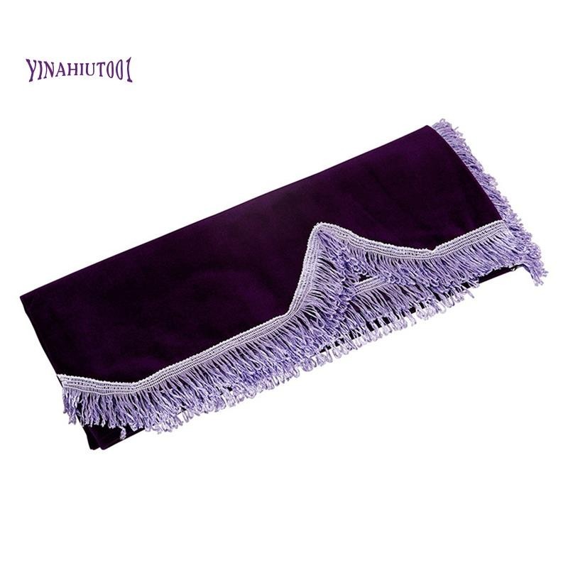 【 Yinahiut001 】 88-Key Piano Half Piano Cover Gold Velvet Dust Cover with Edge, Purple Easy Install
