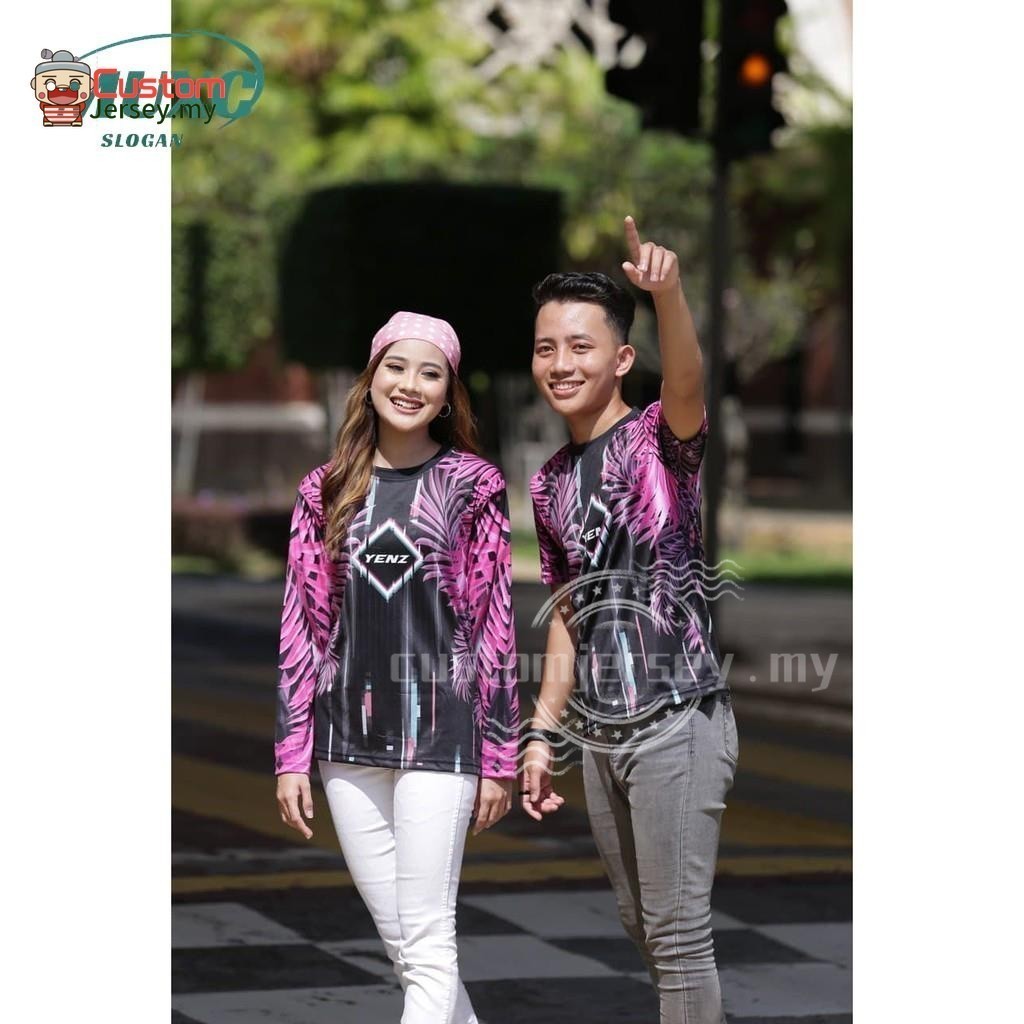 Baju ชุดคู่ Yenz Jersey Baju Lelaki Perempuan Tshirt 2024 เสื้อยืด BAJU COUPLE YENZ พิเศษแขนสั้น & แ