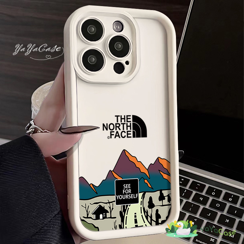 สำหรับ iPhone11 13 Case FOR เคสไอโฟน14 15 12 pro max 6 7 8 14 15 Plus X XR XS Max The North Face รุ่น ขั้นสูง TPUSoftเคส