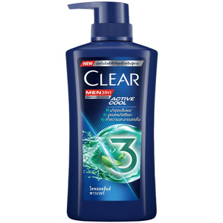 LeeMart แชมพู ครีมอาบน้ำ เคลียร์ CLEAR 390ML ยาสระผม เคลีย แชมพูสระผม อาบ สระ เครีย สูตร 3IN1 สีเขียว ขนาด 390 มล.