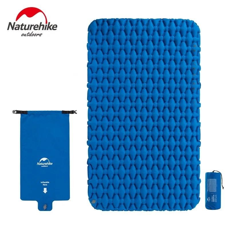 Naturehike กลางแจ ้ ง 2 คน Inflatable ที ่ นอน Ultralight แผ ่ นนอน Air ที ่ นอน Camping Mat เบาะเติม Air Bag