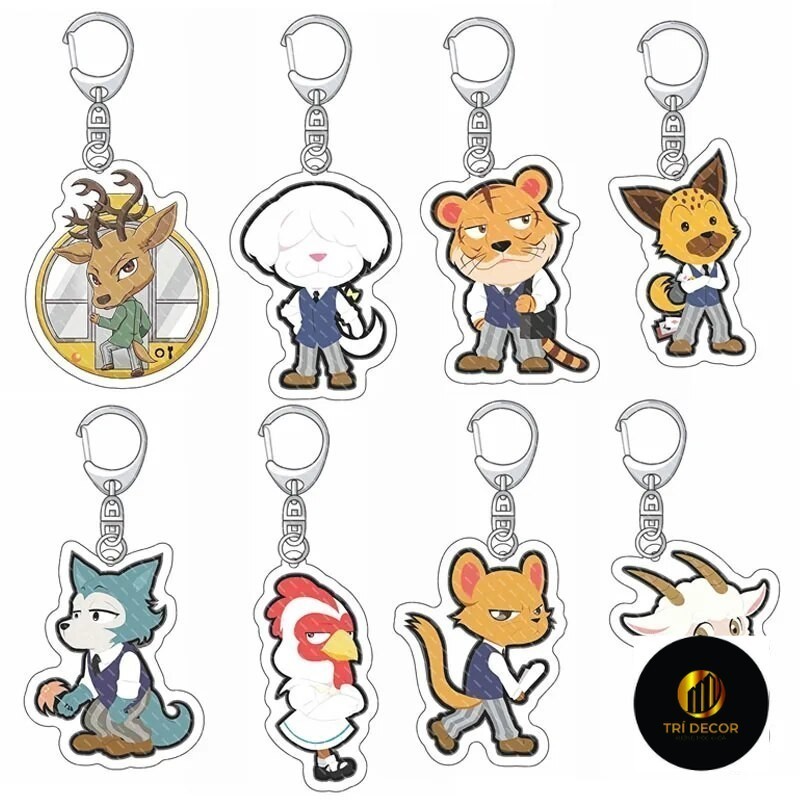 สัตว์อะนิเมะ BEASTARS อะคริลิคตัวเลข Legosi ฤดูใบไม้ผลิ Haru a01 พวงกุญแจกระเป๋าเป้สะพายหลังตกแต่งอุ