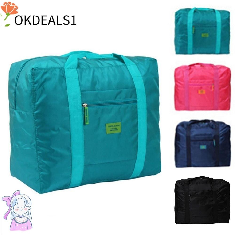 Dealshop กระเป๋าเดินทาง กระเป๋าถือ ผ้าไนล่อน น้ําหนักเบา จุของได้เยอะ แบบพกพา พับได้ สําหรับออกกําลังกาย