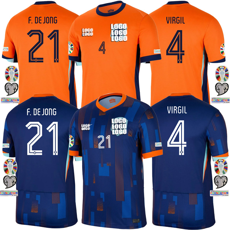 Netherlands เสื้อทีมชาติเนเธอร์แลนด์ เหย้า ยูฟ่า ยูโร Home Away UEFA Euro 2024/25 เสื้อฟุตบอลชาย
