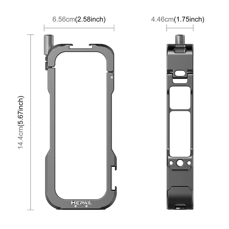 Hepail กรอบป้องกันโลหะสำหรับ Insta360 X4 เคสโครงพร้อมฝาครอบเลนส์ อุปกรณ์เสริม Insta360 X4 thumbnail 7
